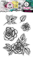 ABM Clear Stamp Garden Romance Signature Collection 5 PC