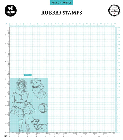 ABM Cling Stamp Doggie Diva Signature Collection 4 PC