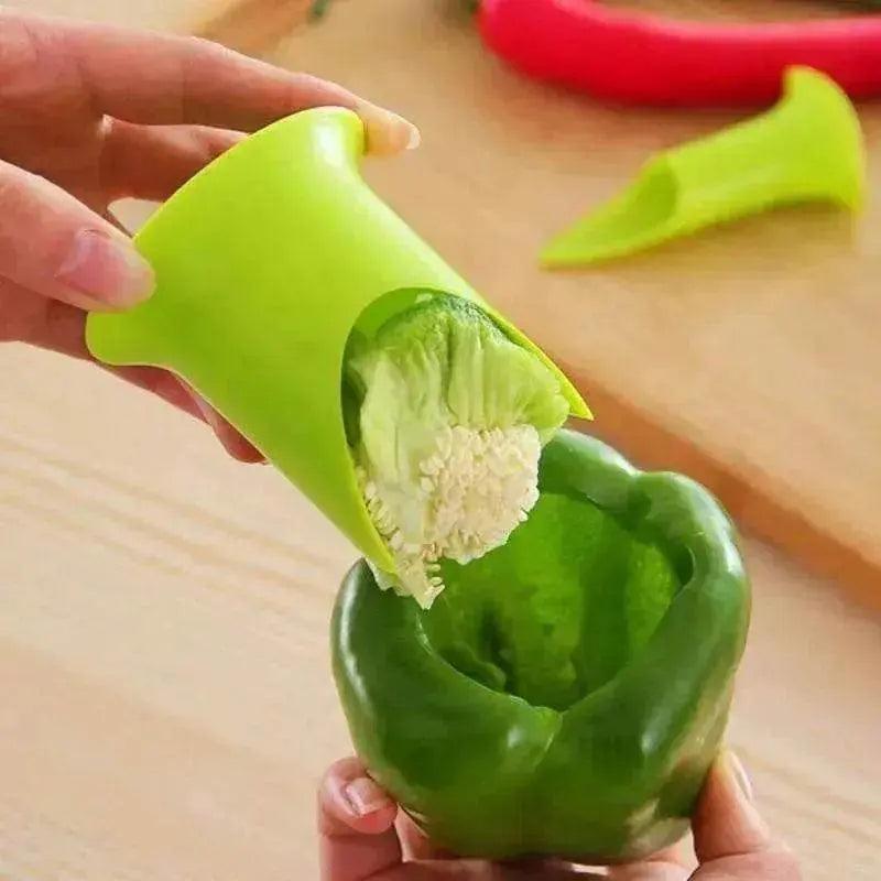 ABS Plastic Pepper Corer Puller Set Of 2