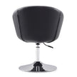 Chandra Swivel Adjustable Faux Leather Accent/Office Chair - Black