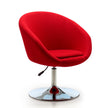 Chandra Swivel Adjustable Faux Leather Accent/Office Chair - Red