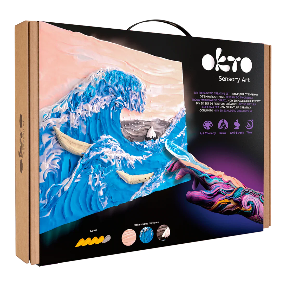 OKTO - DIY 3D CREATIVE PAINTING SET - THE BIG WAVE IN KANAGAWA