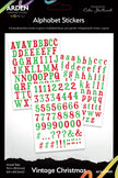 Arden Creative Studio Vintage Christmas Alphabet Stickers