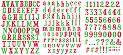 Arden Creative Studio Vintage Christmas Alphabet Stickers