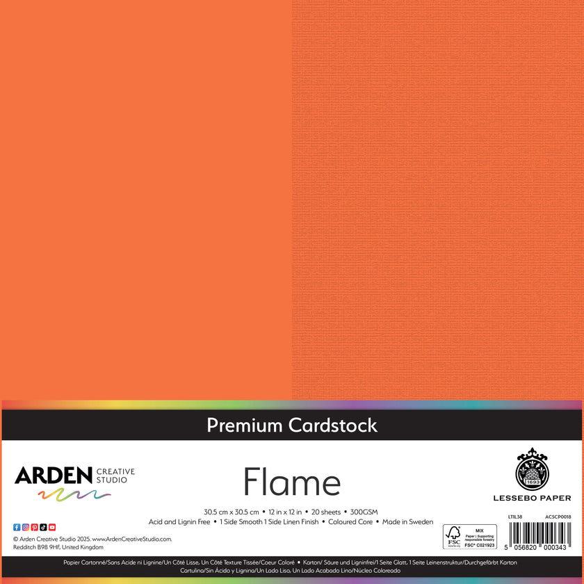 Arden Creative Studio Premium Cardstock 12in x 12in 300gsm 20 Pack