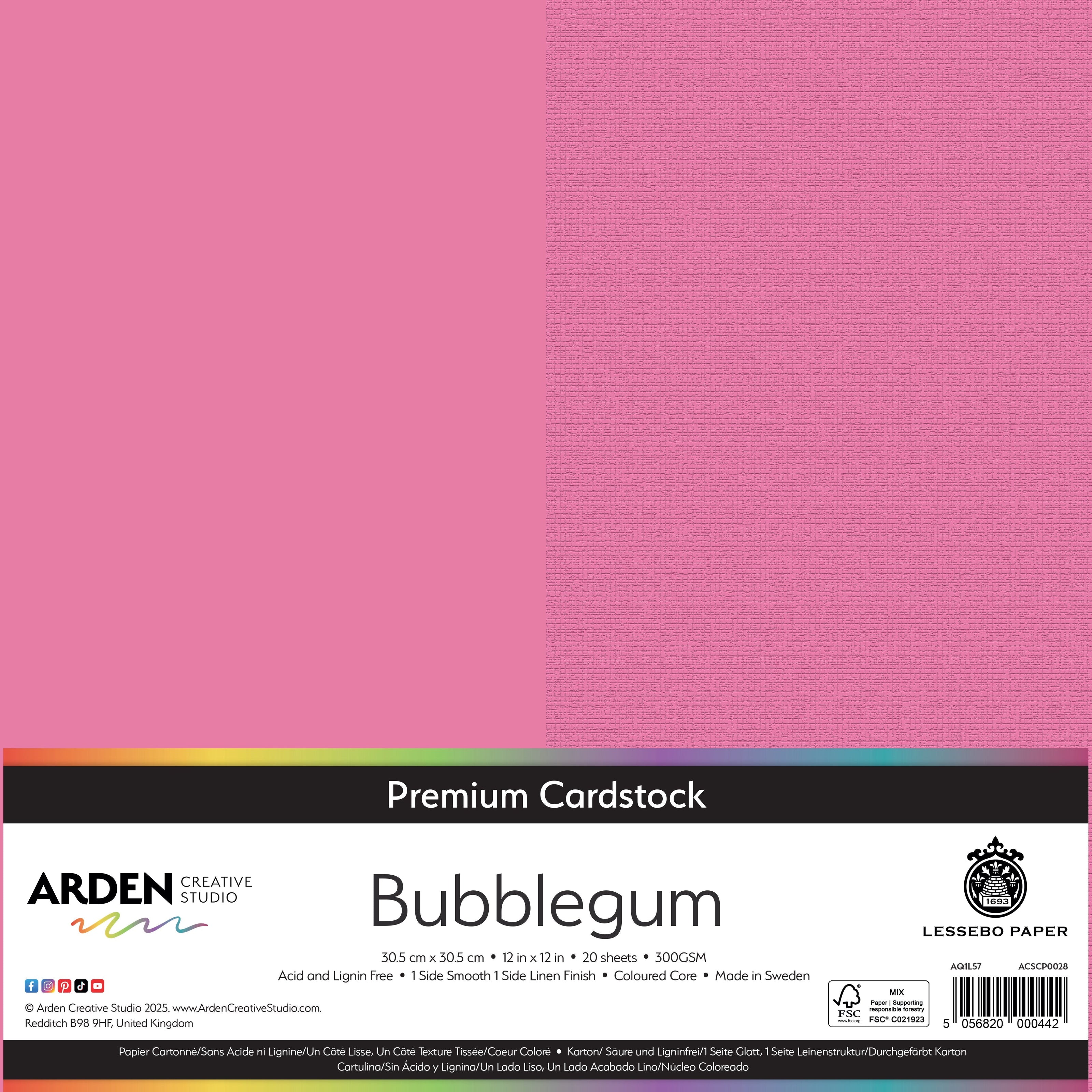 Arden Creative Studio Premium Cardstock 12in x 12in 300gsm 20 Pack