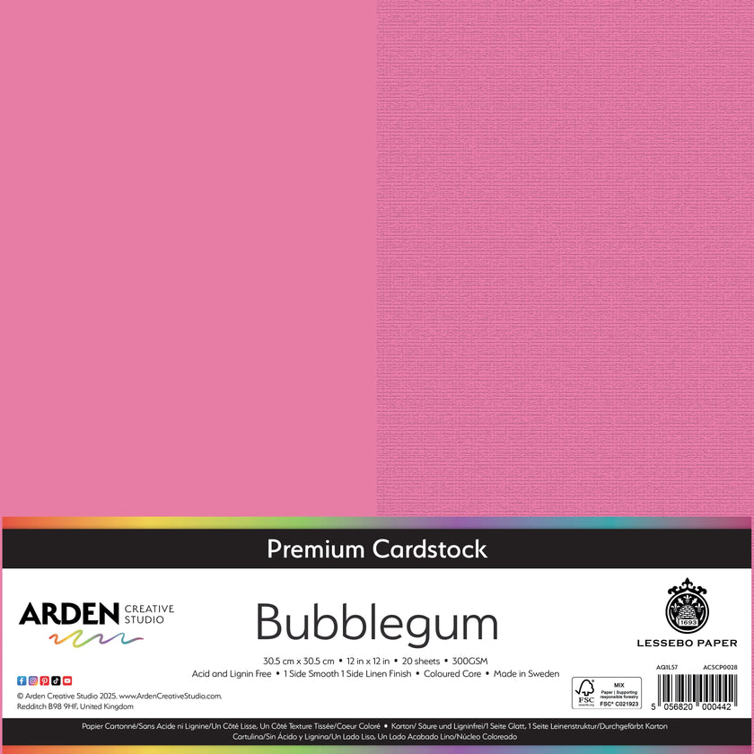 Arden Creative Studio Premium Cardstock 12in x 12in 300gsm 20 Pack