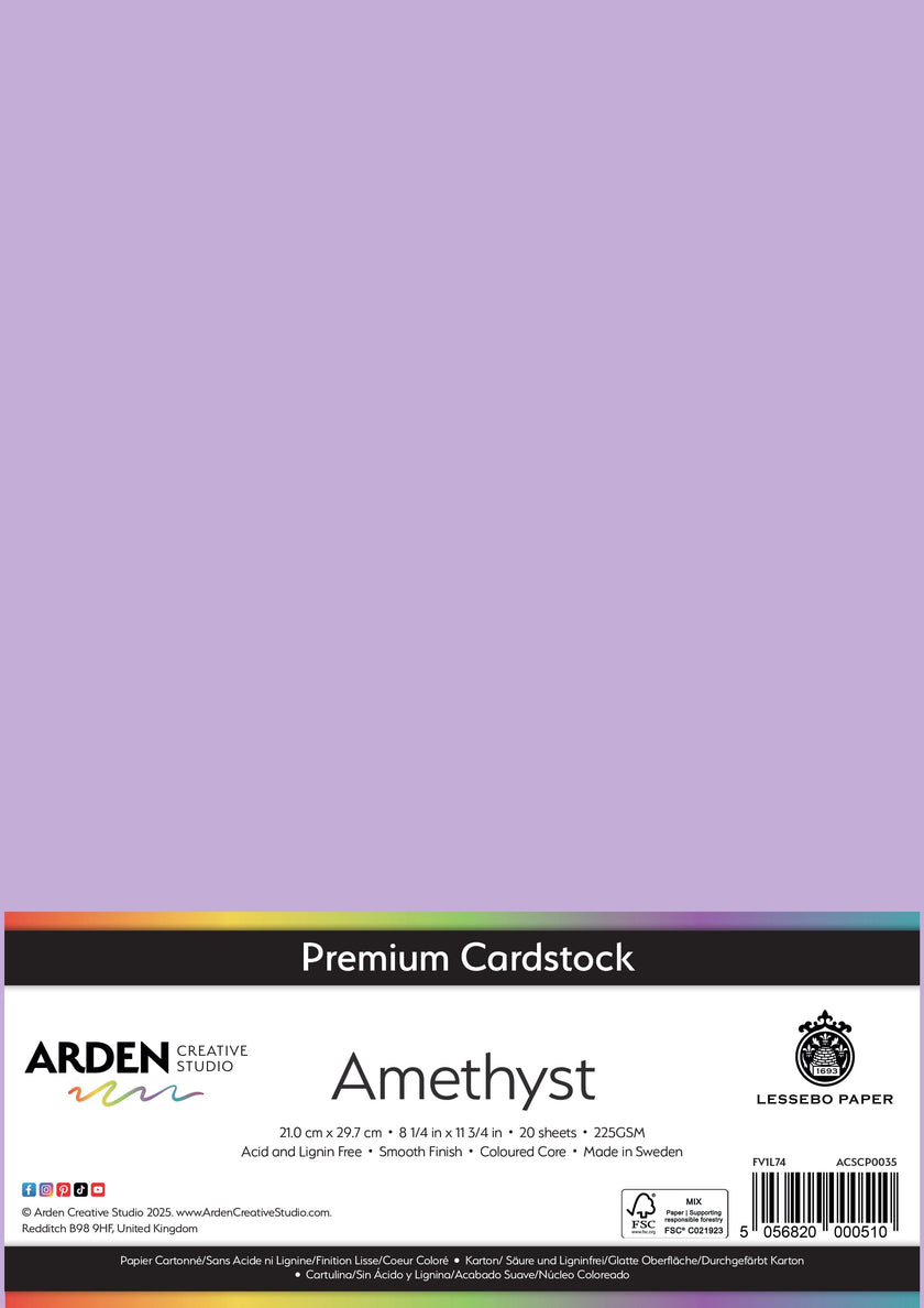 Arden Creative Studio Premium Cardstock A4 225gsm 20 Pack