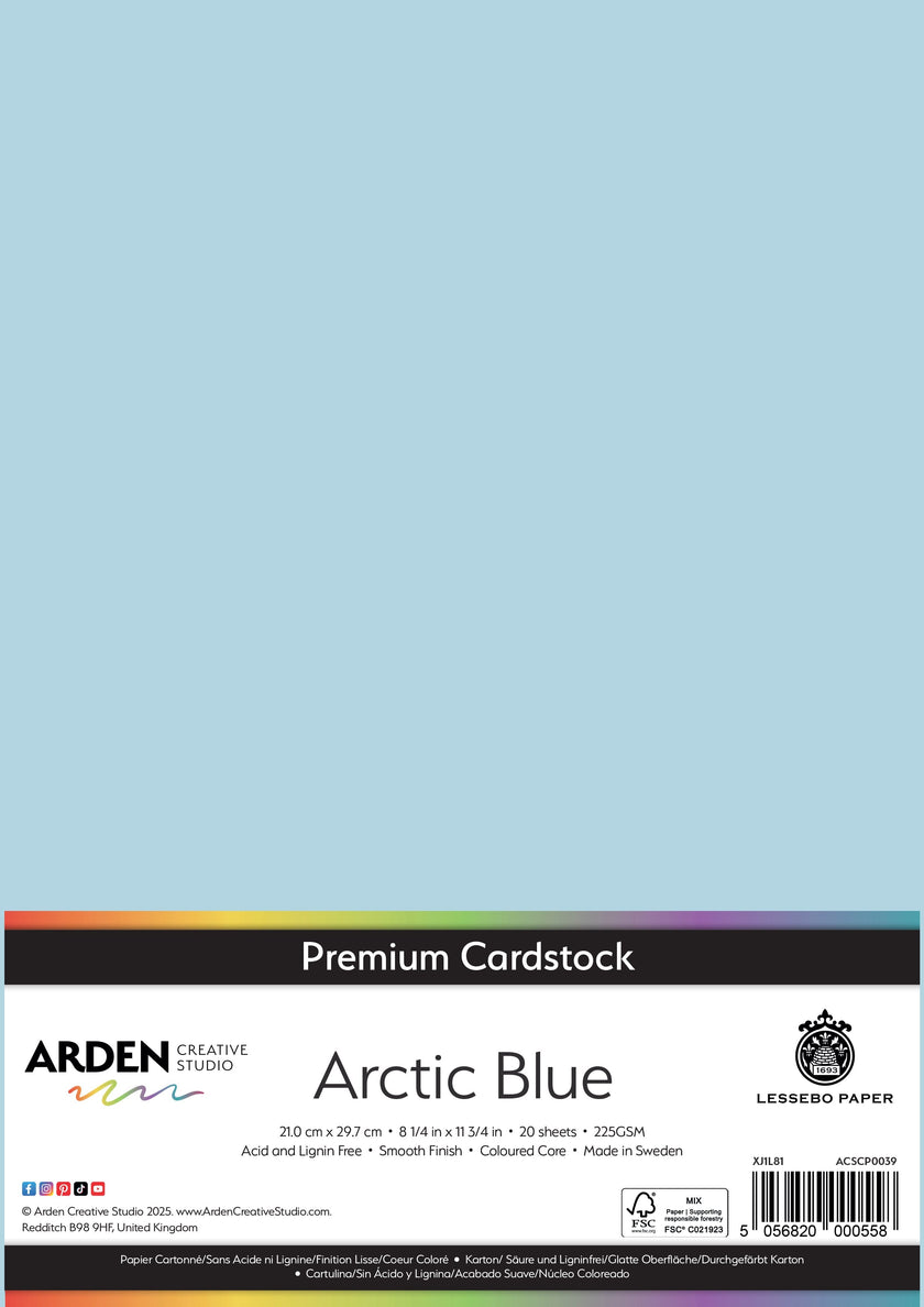 Arden Creative Studio Premium Cardstock A4 225gsm 20 Pack