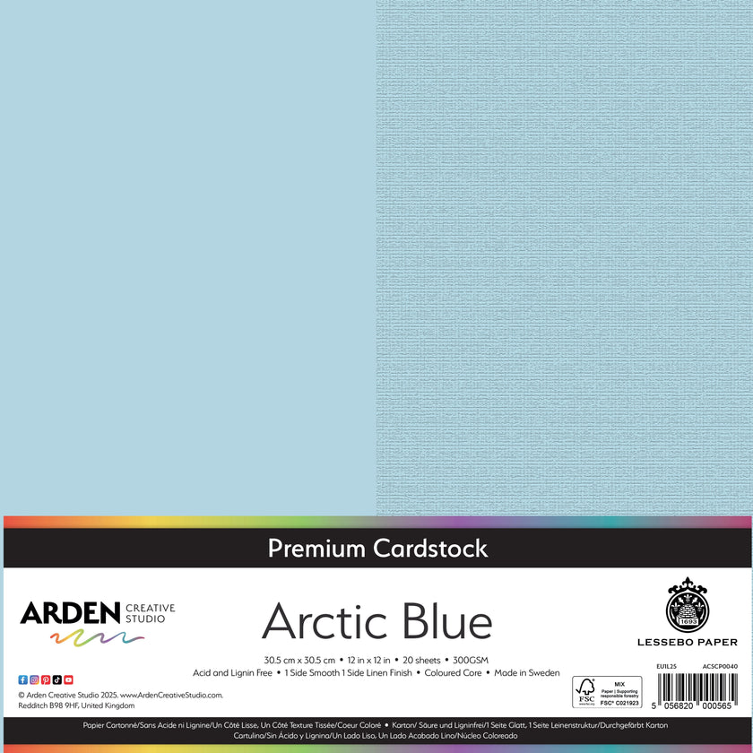 Arden Creative Studio Premium Cardstock 12in x 12in 300gsm 20 Pack
