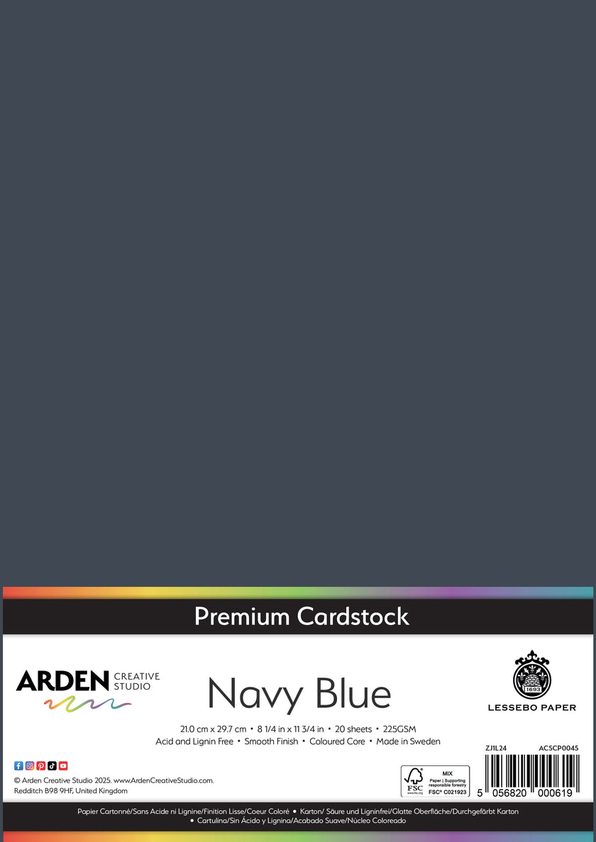 Arden Creative Studio Premium Cardstock A4 225gsm 20 Pack