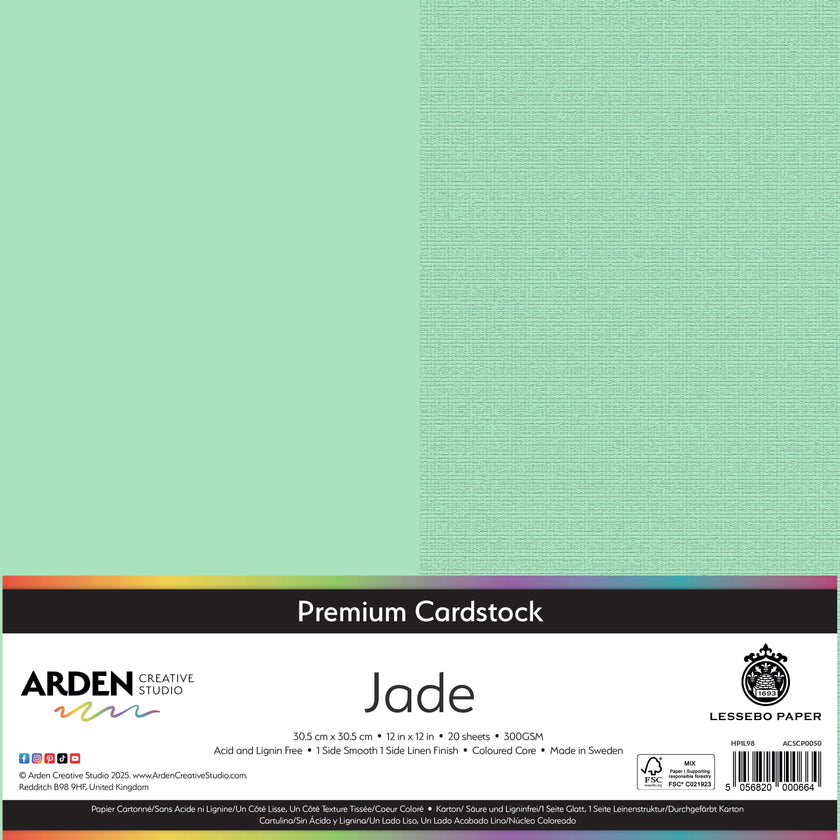 Arden Creative Studio Premium Cardstock 12in x 12in 300gsm 20 Pack