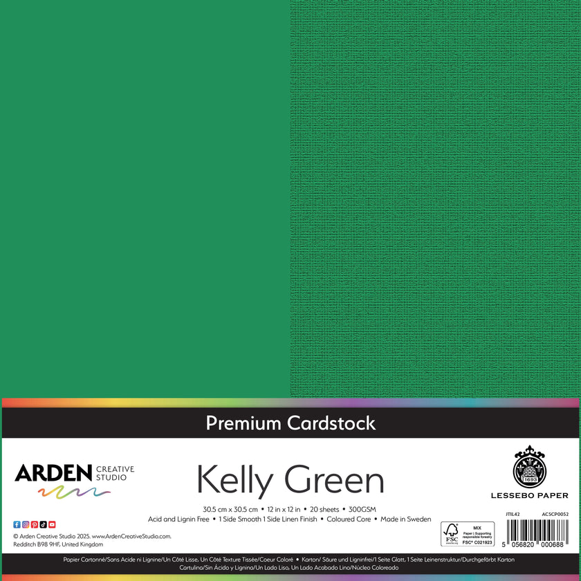 Arden Creative Studio Premium Cardstock 12in x 12in 300gsm 20 Pack
