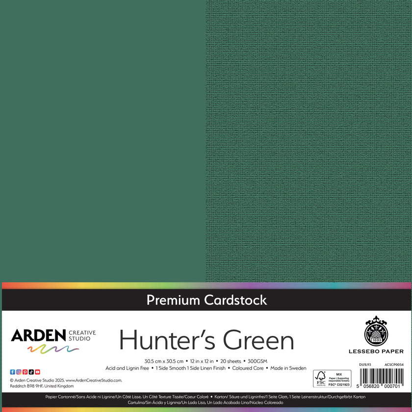 Arden Creative Studio Premium Cardstock 12in x 12in 300gsm 20 Pack