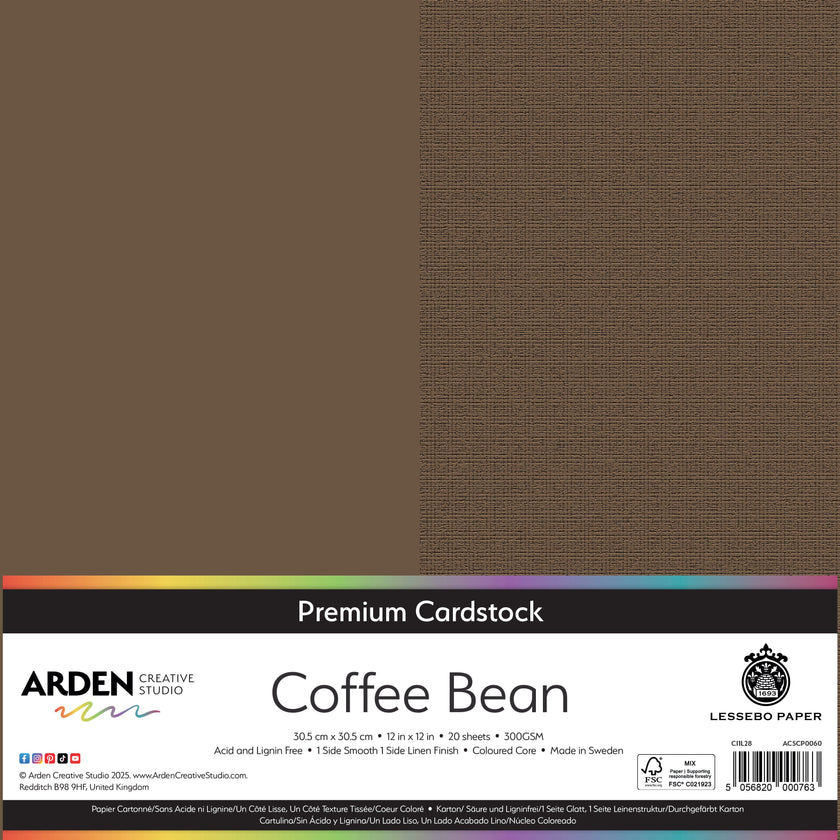 Arden Creative Studio Premium Cardstock 12in x 12in 300gsm 20 Pack