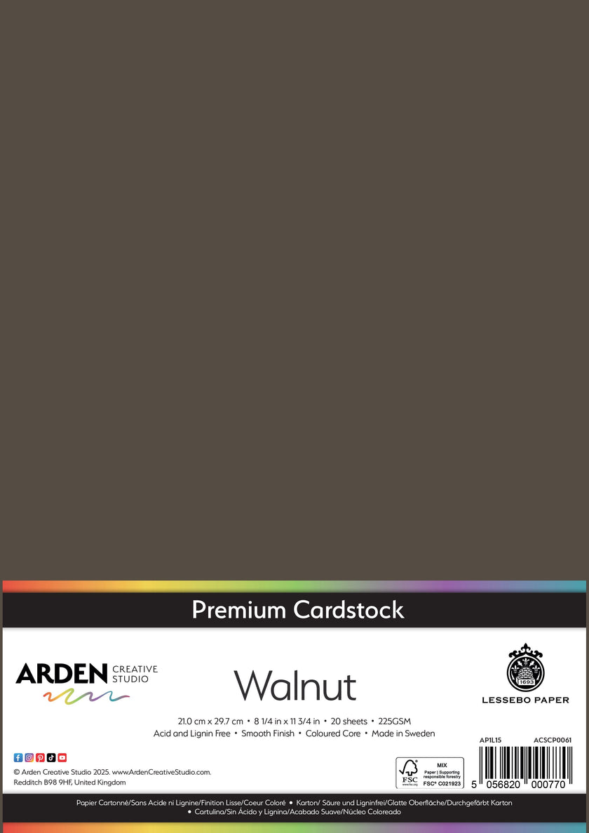 Arden Creative Studio Premium Cardstock A4 225gsm 20 Pack