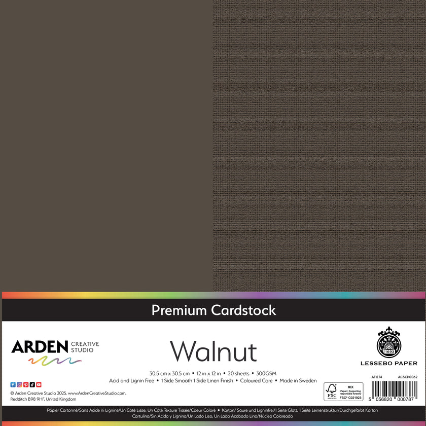 Arden Creative Studio Premium Cardstock 12in x 12in 300gsm 20 Pack