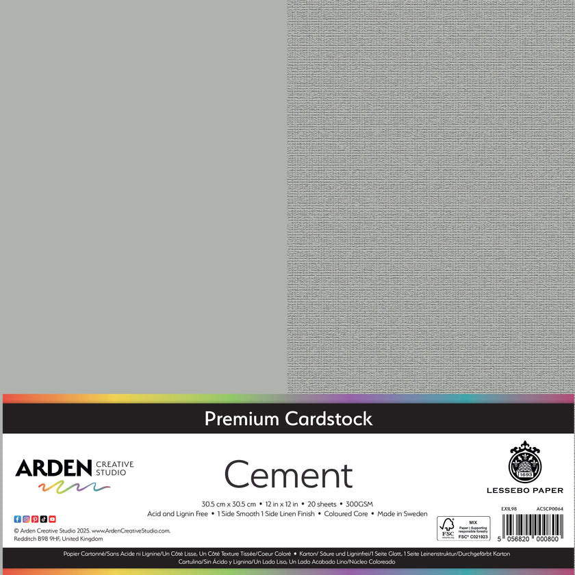 Arden Creative Studio Premium Cardstock 12in x 12in 300gsm 20 Pack