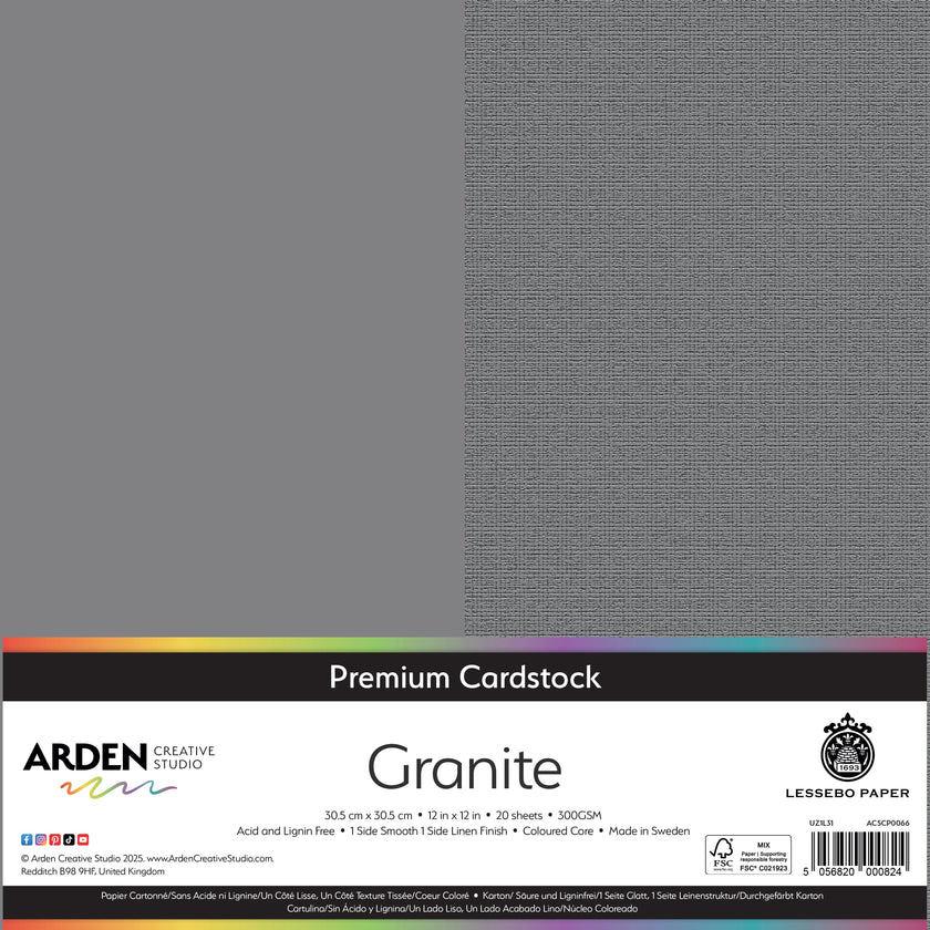 Arden Creative Studio Premium Cardstock 12in x 12in 300gsm 20 Pack