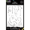 Arden Creative Studio Maker Series Pencil Line Arrows 01 4 in x 6 in Clear Stamp Set
