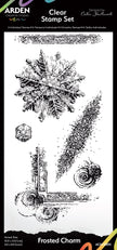 Arden Creative Studio Frosted Charm 4in x 8in Clear Stamp Set