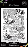 Arden Creative Studio Maker Series Season of Joy 4in x 6in Background Stamp