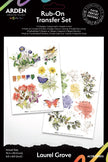 Arden Creative Studio Laurel Grove 6in x 8in Rub-On Transfer Set