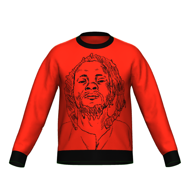 Dedan Kimathi Red Knitted Sweater