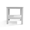 Polymer Outdoor End Table with Shelf