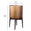 Adora -Mid-Century Modern Plant Stand With Brass Planter