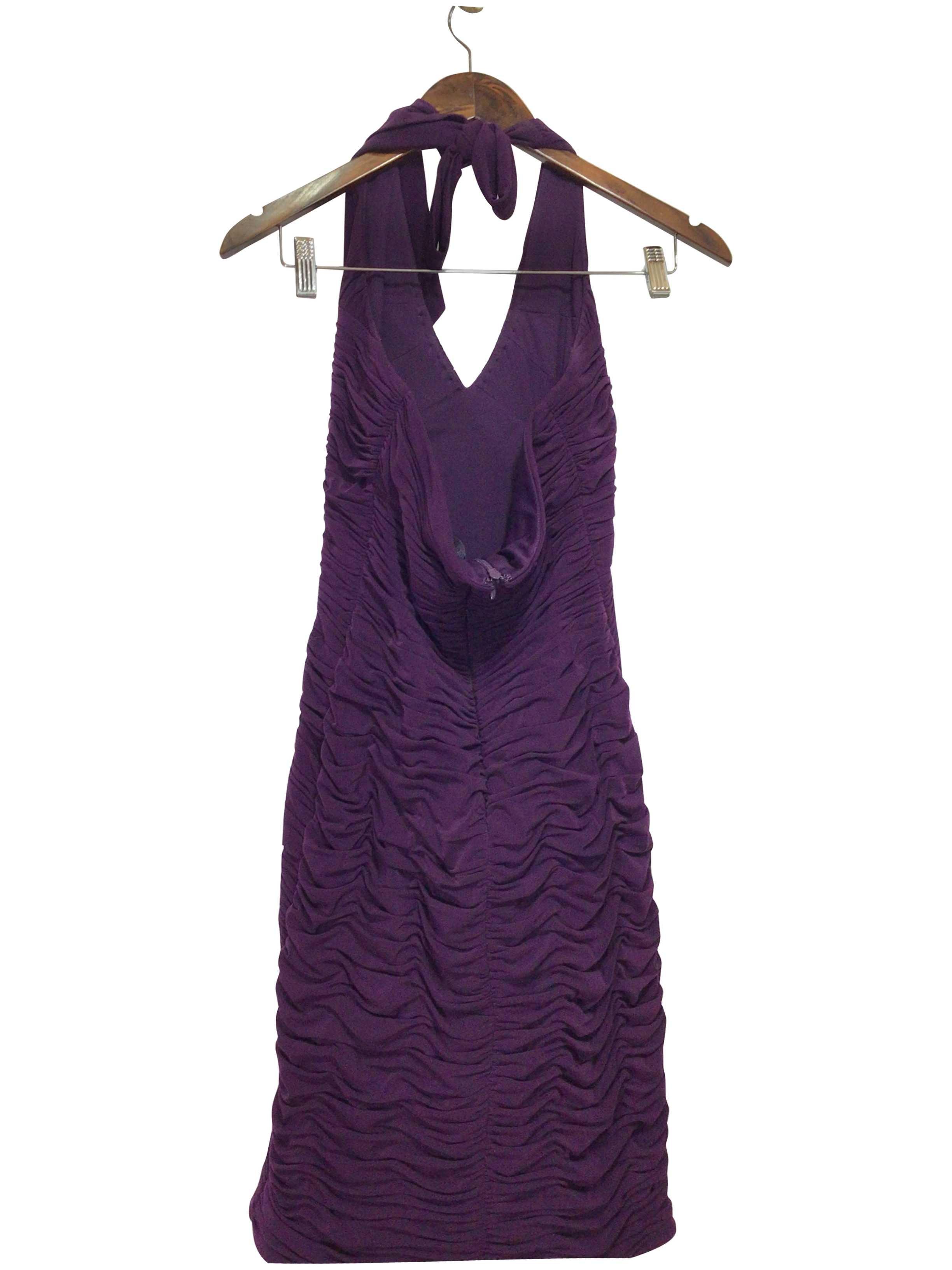 ADRIANNA PAPELL Regular fit Wrap Dress in Purple  -  6
