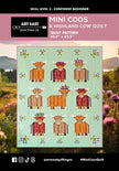 Mini Coos - a Highland Cow Quilt Pattern - Art East Quilting Co.