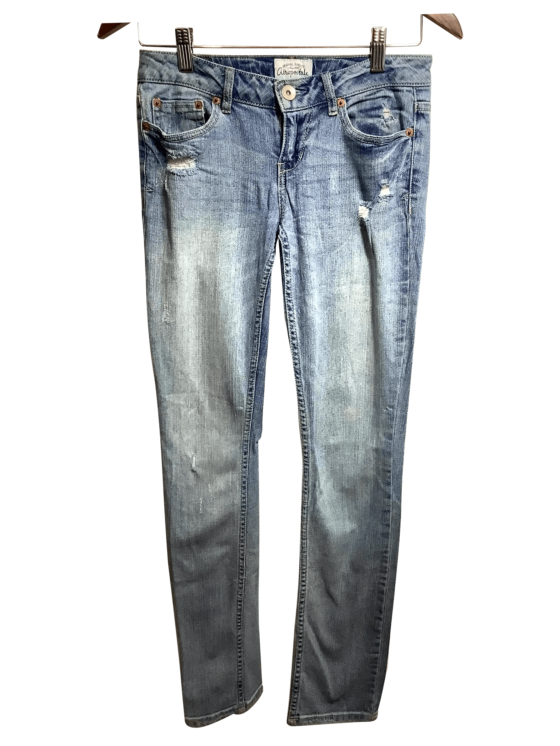AEROPOSTALE Regular fit Straight-legged Jean in Blue  -  2