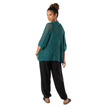Popcorn Knit Short Sleeve Cardigan -  Jade Green
