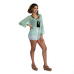 Tie Front Cardigan - Mint