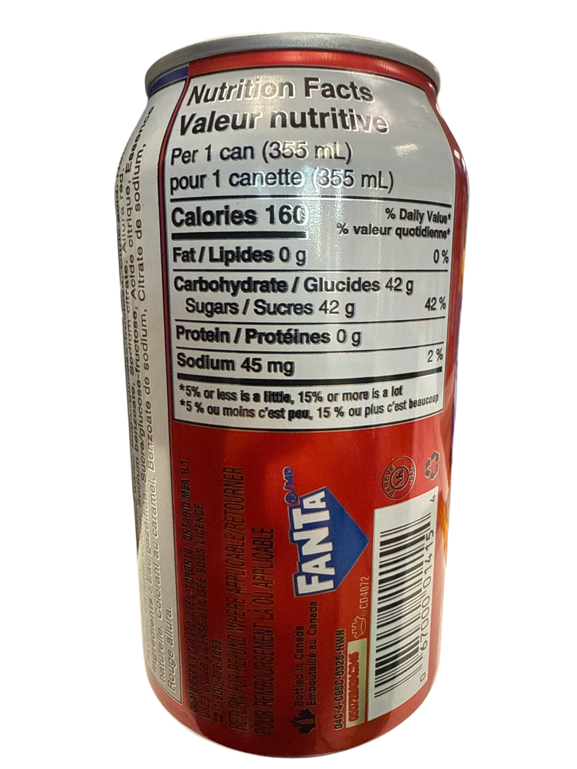 Fanta Chucky's Punch Halloween Can 355ML - Canadian Edition