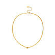 AGULHAS Gold: Celestial Elegance - Snake Skin Chain Necklace with Zirconia Embedded Star Charm