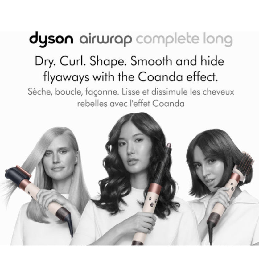 DYSON OFFICIAL OUTLET Airwrap Complete Long Barrel Ceramic Pink & Rose Gold - Dyson refurbished (Excellent) with 1 year warranty