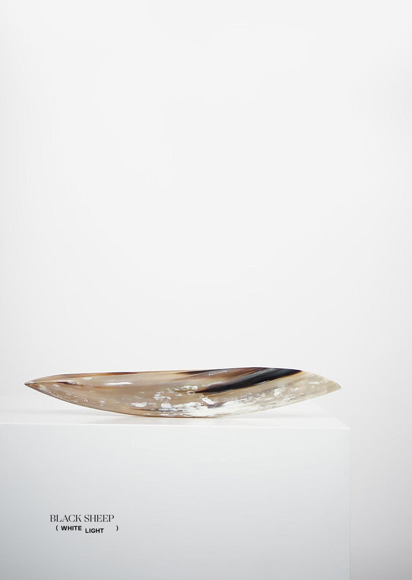 Ankole & Gyr Horn Light Oval  Vessel