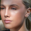 ALASTRANA: Classic Mini Hoops embedded with Zirconia Gemstones
