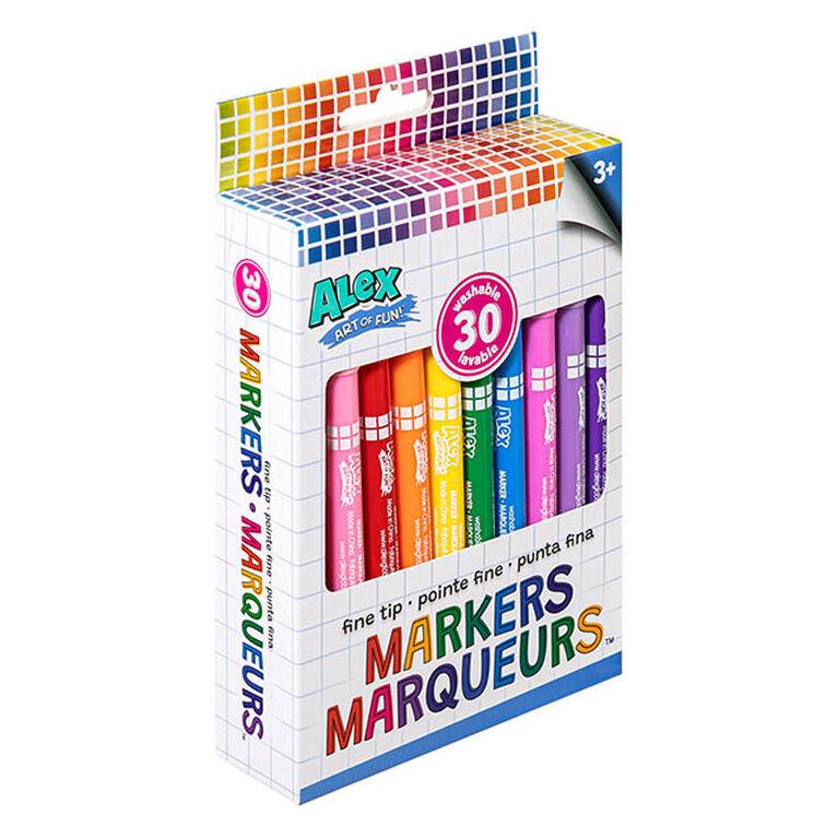ALEX - Art of Fun - Fine Tip Markers 30Pk