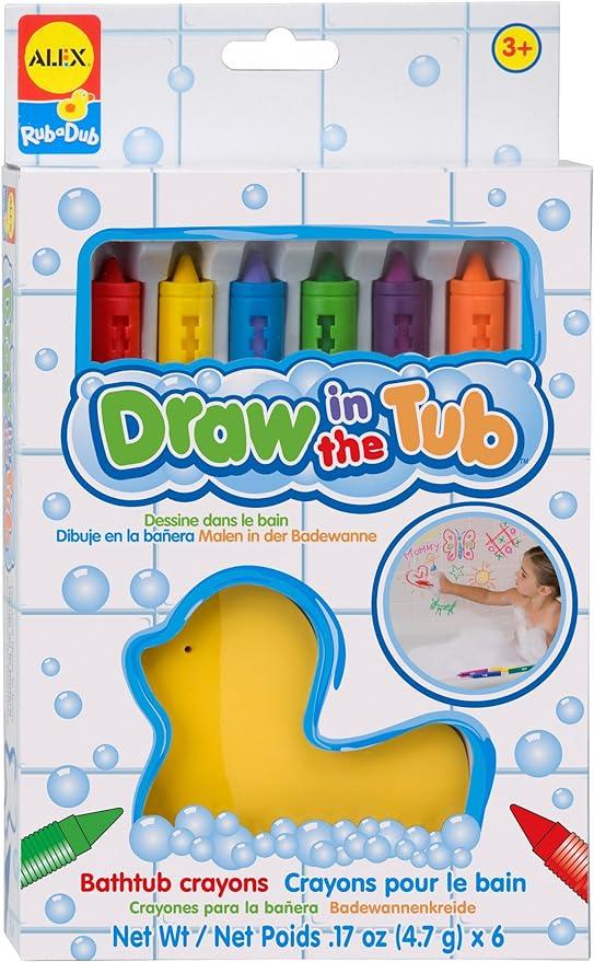 ALEX - Bain - Dessiner dans la baignoire