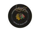 Artyom Levshunov Autographed Chicago Blackhawks Official Game Puck