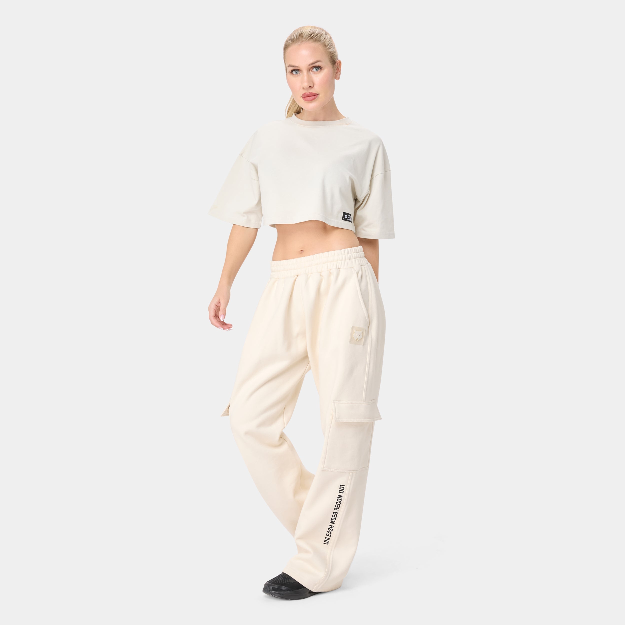 ALPHAFEM.08 CROP TOP — Tactical Beige