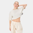 ALPHAFEM.08 CROP TOP — Tactical Beige