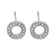 AMATOLE Silver (White Gold): Radiant Circle Mini Stud Earrings