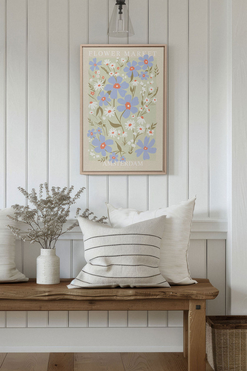 AMSTERDAM BLOOM, Oeuvre sur toile étirée