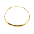 ANJILMA Gold : Collier minimaliste à texture en forme de col.