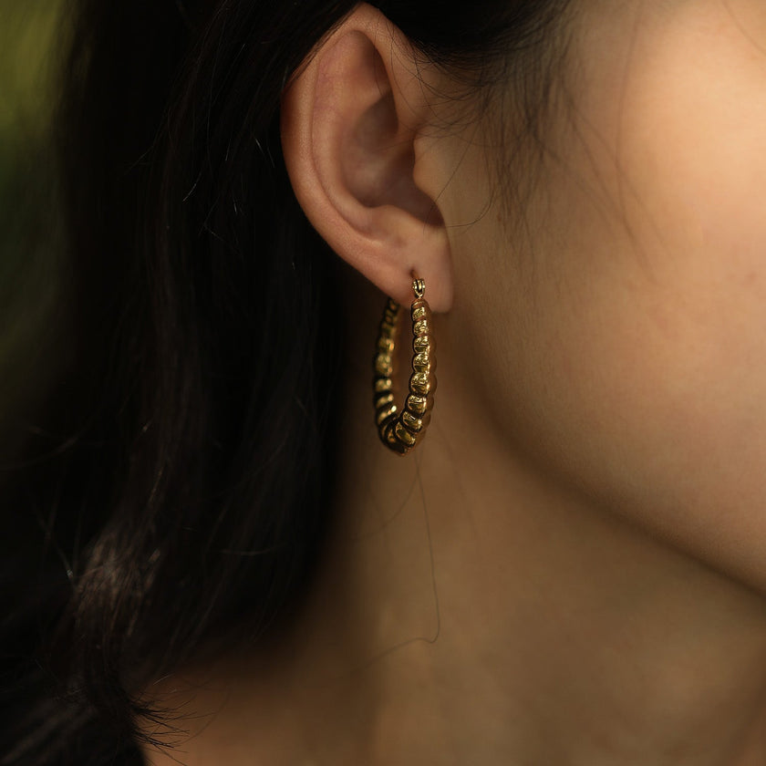ANYA 72201G Croissant Hoops Gold