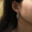 ANYA 72201S Croissant Hoops Silver